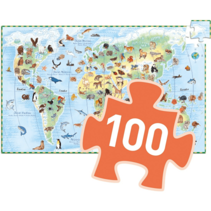 Animaux du monde 100pcs+livret