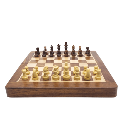 Jeu d'échecs en bois magnétique - 18cm