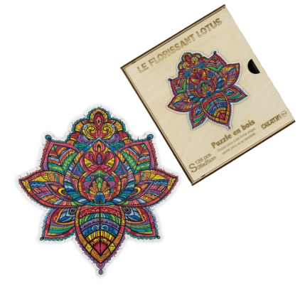 Florissant Lotus, puzzle en bois – Image 3