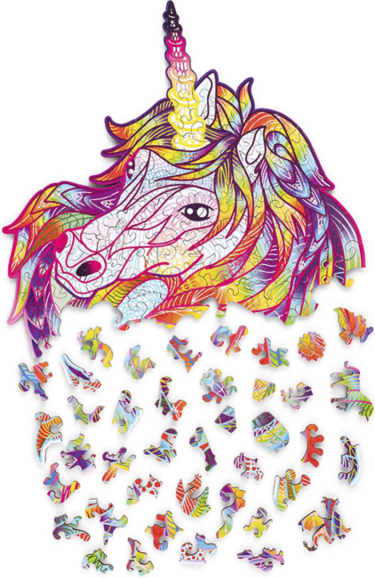 Puzzle en bois - Licorne scintillante 176pcs – Image 2