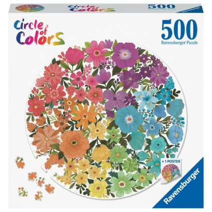Puzzle Fleurs 500p rond