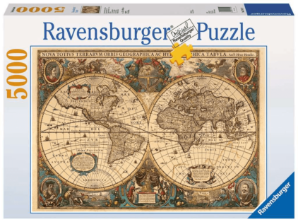 RAVENSBURGER PUZZLE Mappemonde antique 5000p