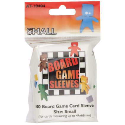 100 Board Game Sleeves : Clear Small 44x68mm