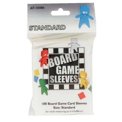 100 Board Game Sleeves : Standard 63x88mm (10)