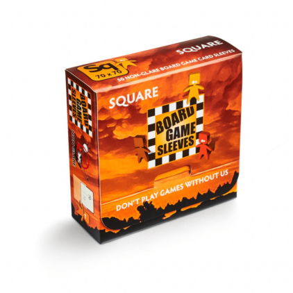 50 Board Game Sleeves : Antiref. Square 69x69 (10)