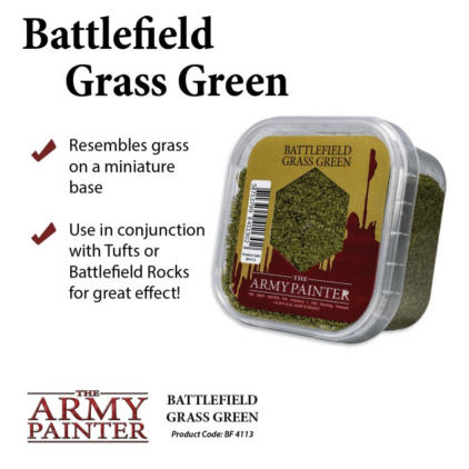 Army Painter Flocage : battlefield grass green