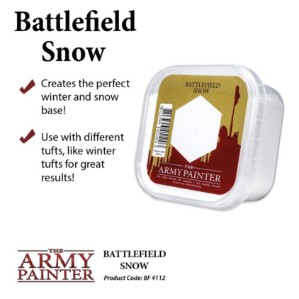 Army Painter Flocage : battlefield snow
