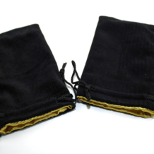 Bourse - Velour Noir / Satin Gold