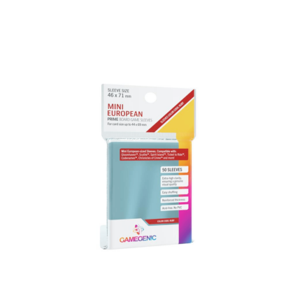 GG : 50 sleeves Prime 46x71 Mini EU Ruby Gamegenic