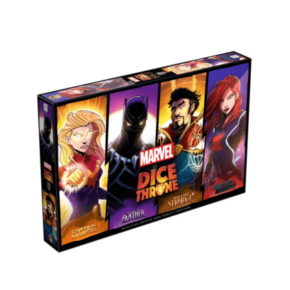 Dice Throne Marvel - Black Panther, Captain Marvel, Black Widow, Dr S