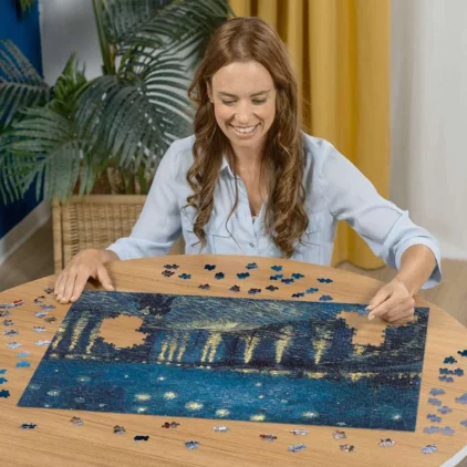 Ravensburger 1000p : Nuit étoilée au dessus du Rhône – Image 2