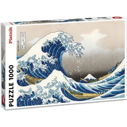1000P Hokusai - La grande vague de Kawagana Piatnik