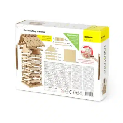 Jeu de construction en bois Maison Tirelire 37 pièces – Image 2