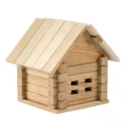 Jeu de construction en bois Maison Tirelire 37 pièces – Image 3