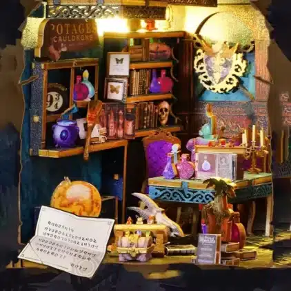 BookNook Ludistri- Magic Market (18,3 x 11 x 27 cm) avec mouvement et musique – Image 2