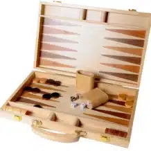 BACKGAMMON BOIS NATUREL 38CM