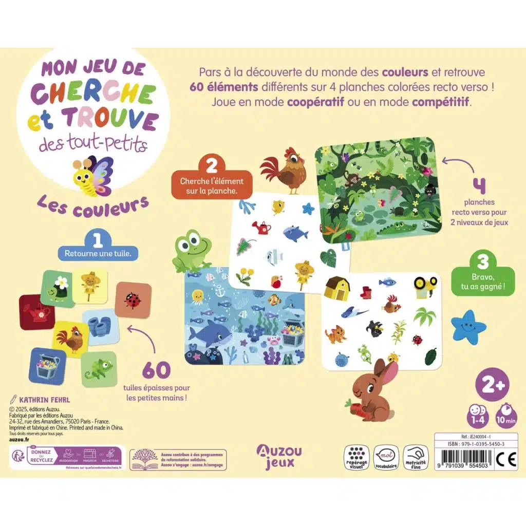 Jeu de Cherche et Trouve des tout petits : Les Couleurs – Image 4