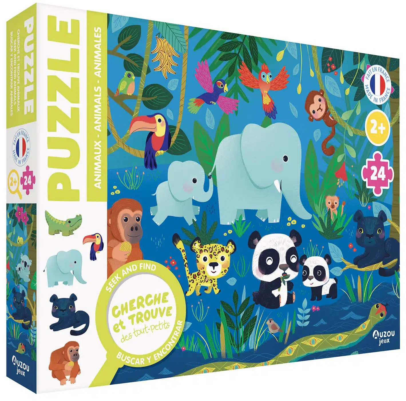 Puzzle cherche et Trouve des Tout-Petits - Animaux 24 pièces