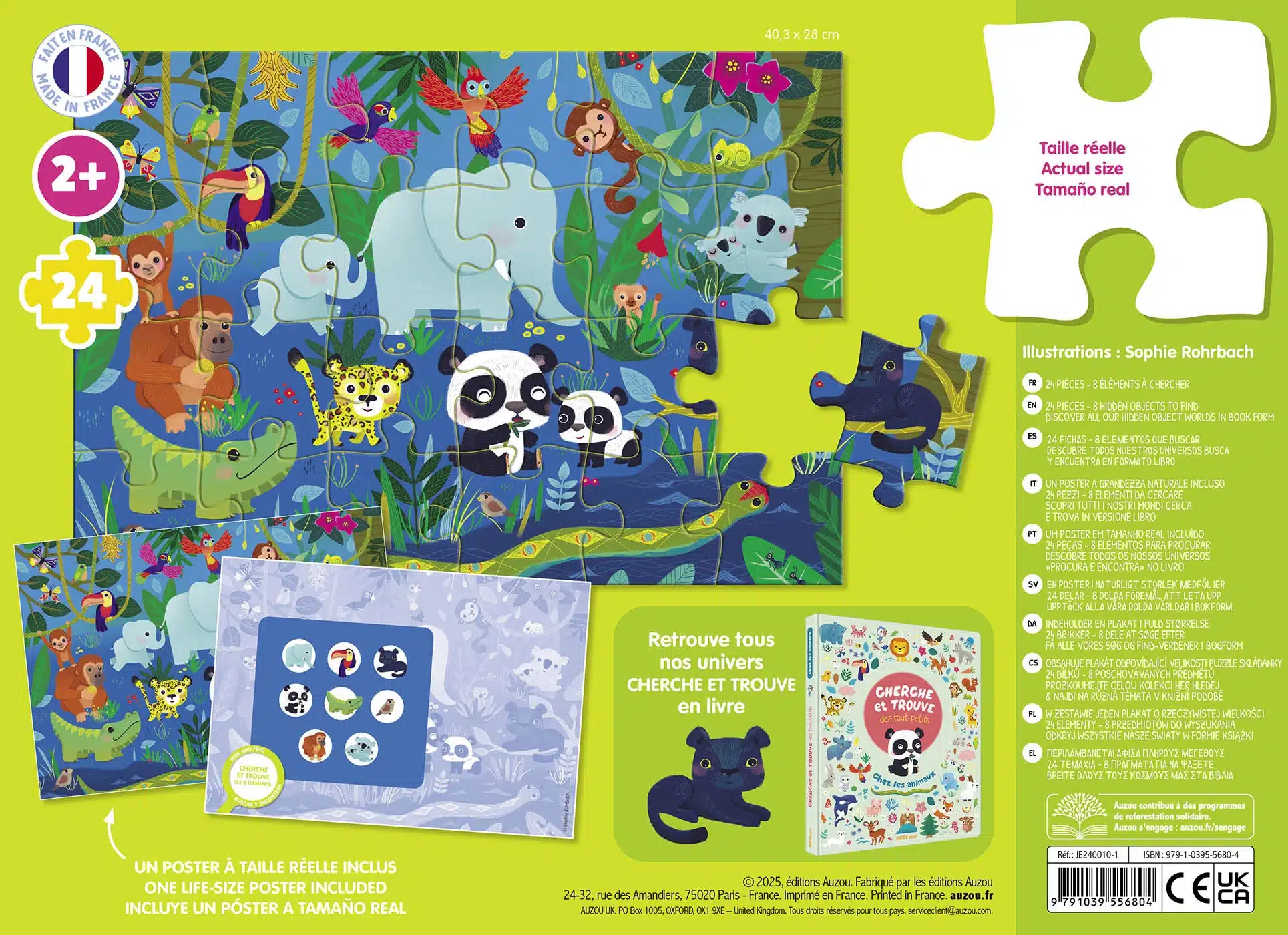 Puzzle cherche et Trouve des Tout-Petits - Animaux 24 pièces – Image 2